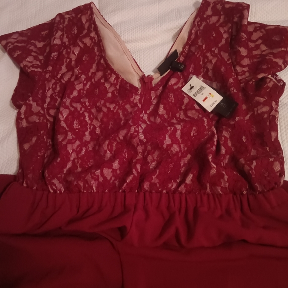 NWT Lane Bryant Lace Top Jumpsuit - Picture 11 of 14